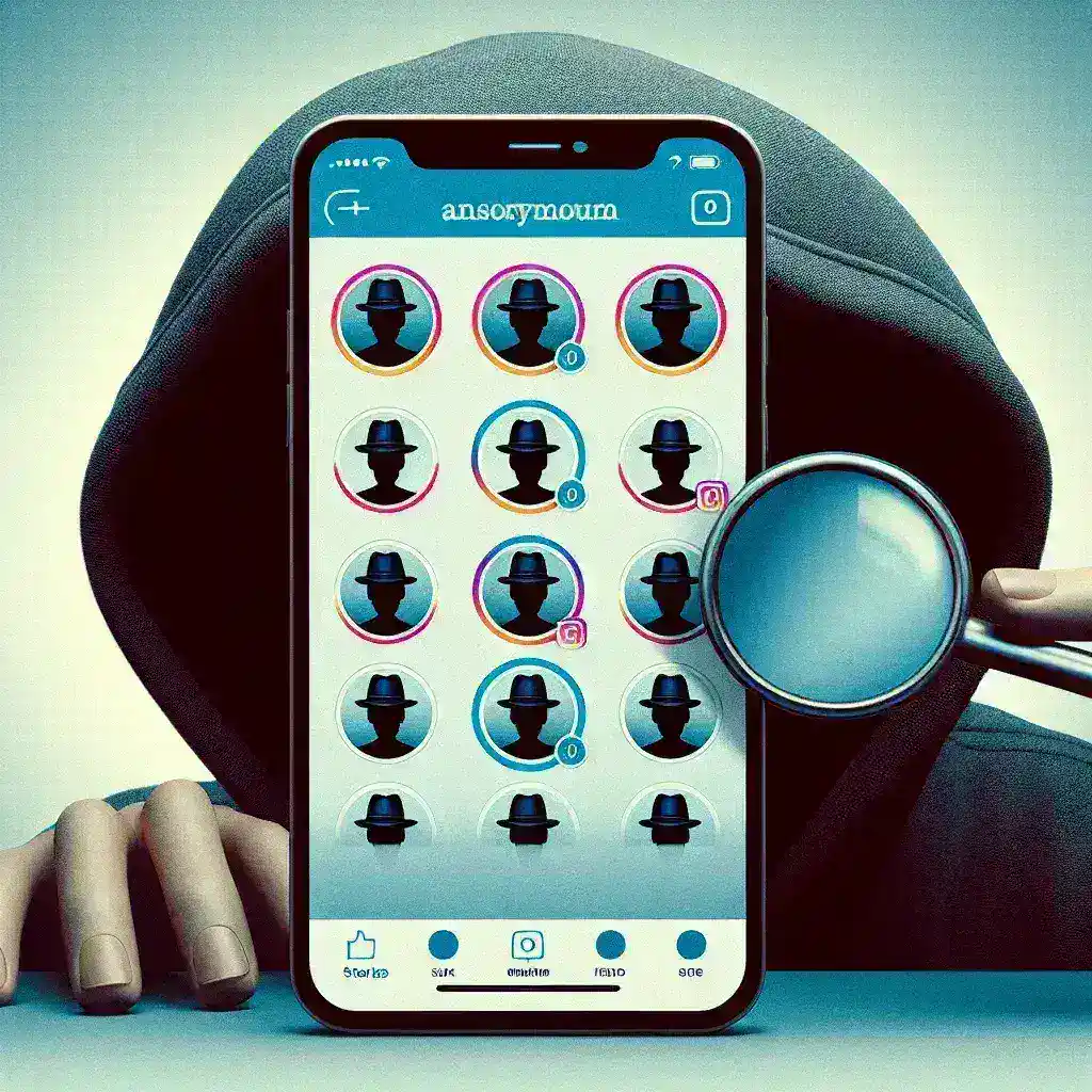 "Visualizador de Stories do Instagram em ação - Guia completo para visualizar Stories anonimamente, com interface amigável e sugestões de uso."